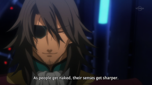 As people get naked, their senses get sharper.